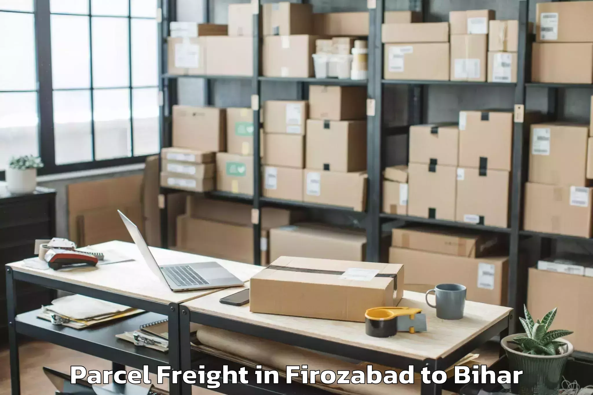 Top Firozabad to Singhia Ii Parcel Freight Available